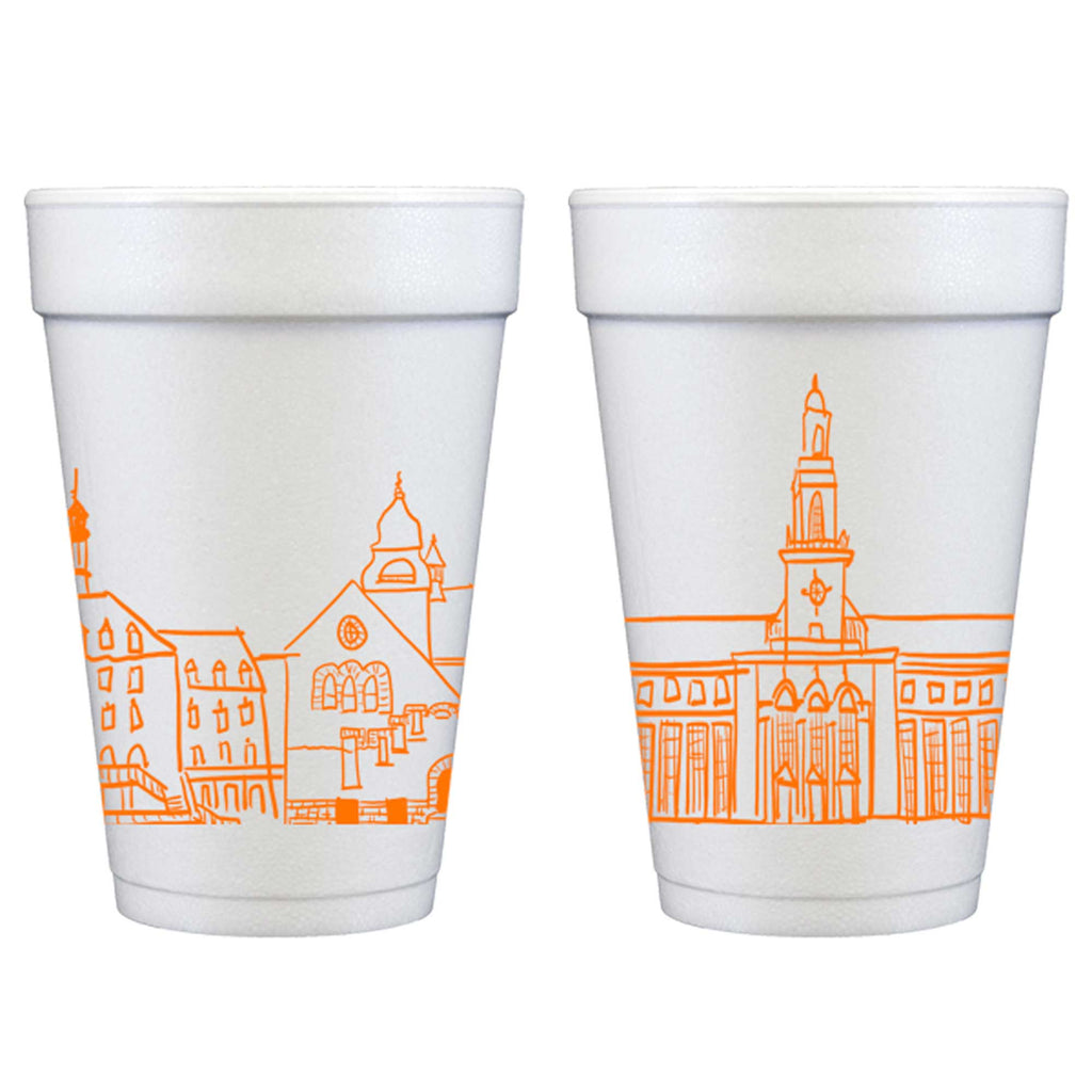 Foam Cup 10 Pack {Oklahoma State University Skyline}