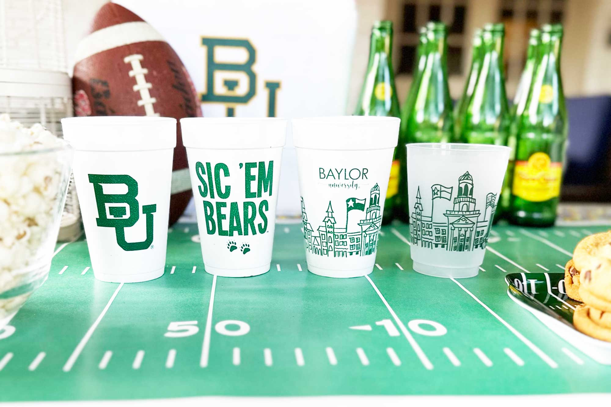 Foam Cup 10 Pack {Baylor University Skyline-Waco, Texas}
