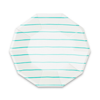 Frenchie Striped Small Plates - 8 Pk.: Clementine
