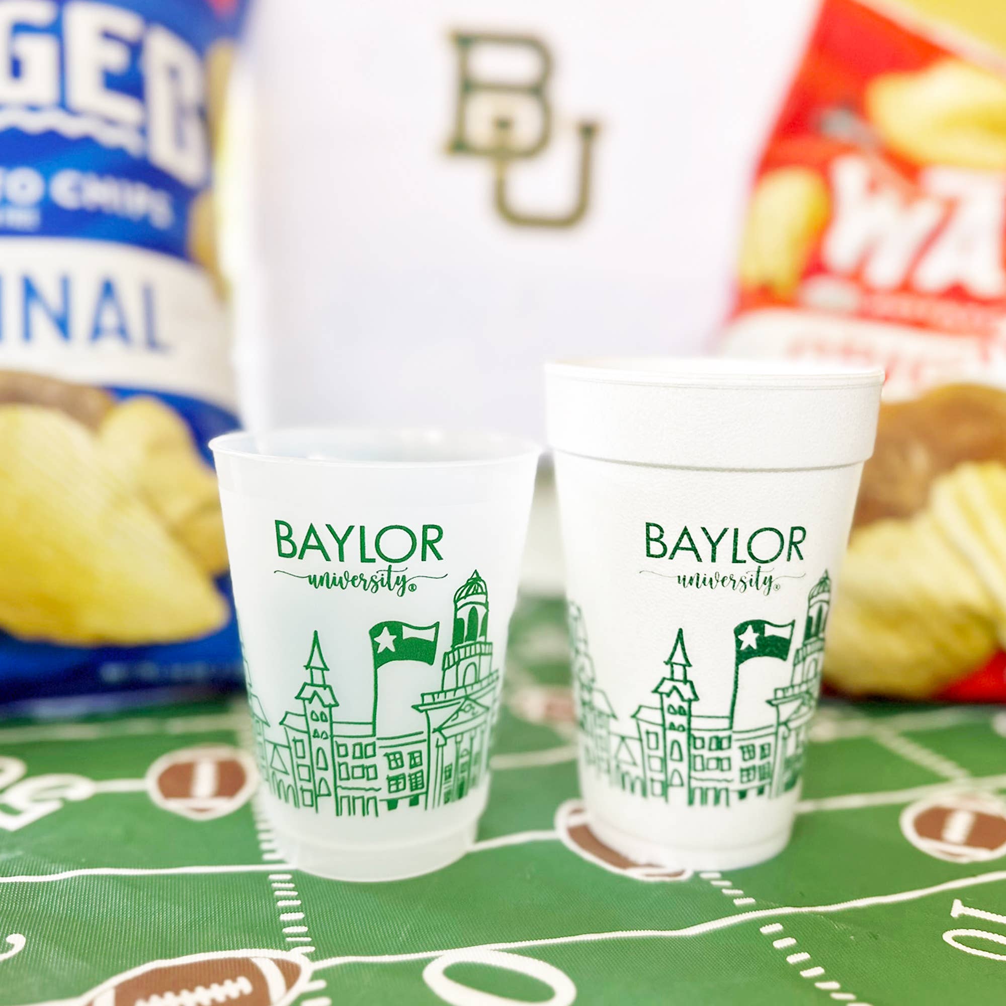 Foam Cup 10 Pack {Baylor University Skyline-Waco, Texas}