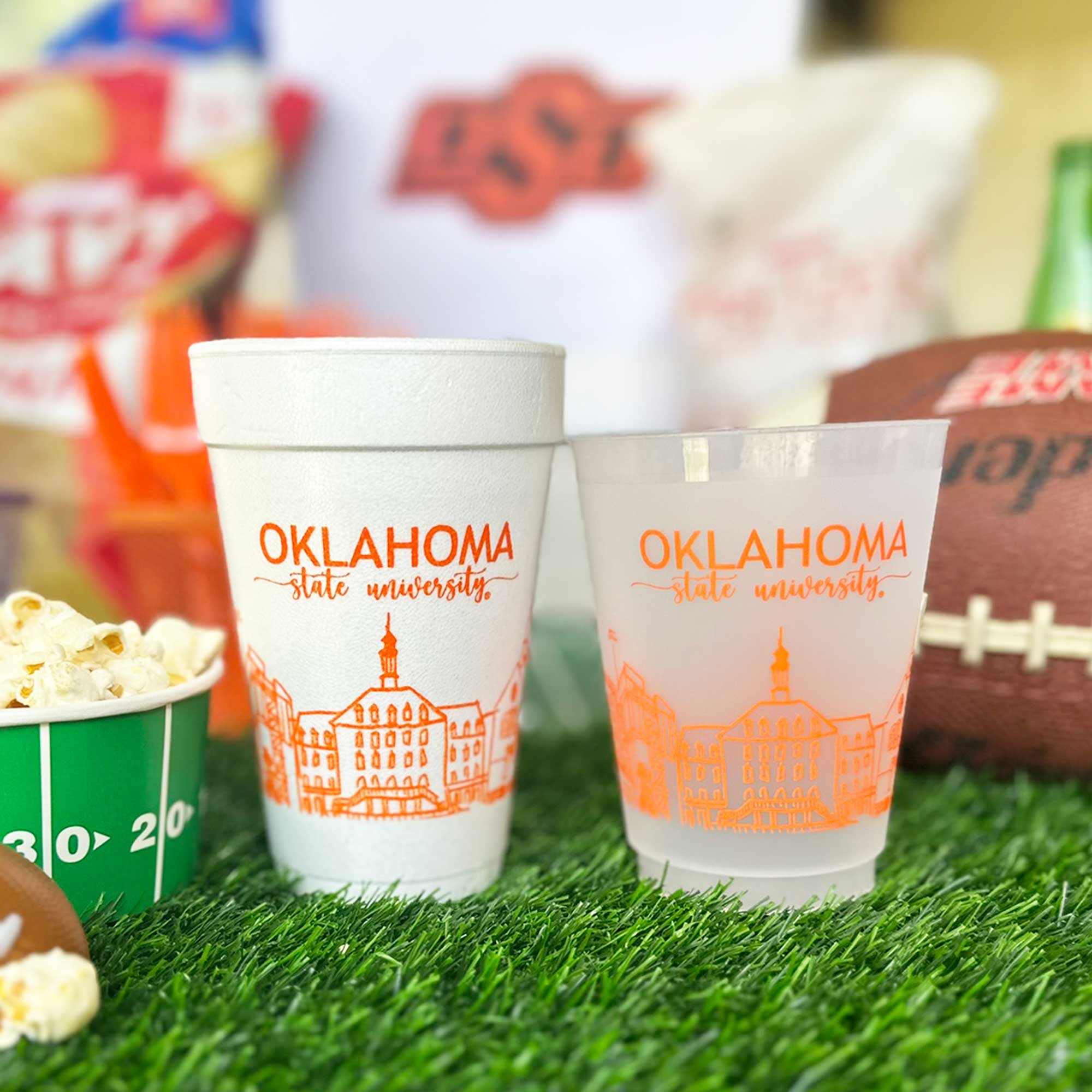 Foam Cup 10 Pack {Oklahoma State University Skyline}