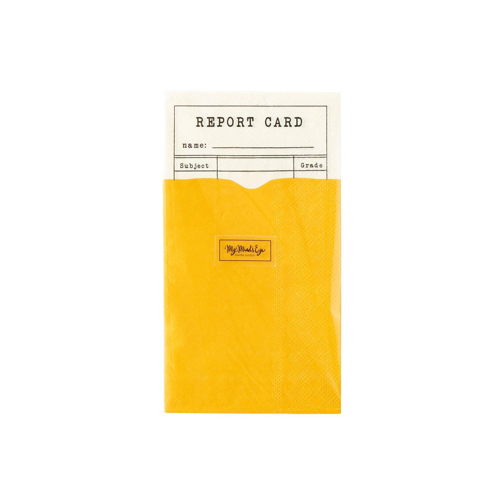 BTS937 -  Back To School Report Card Dinner Napkin