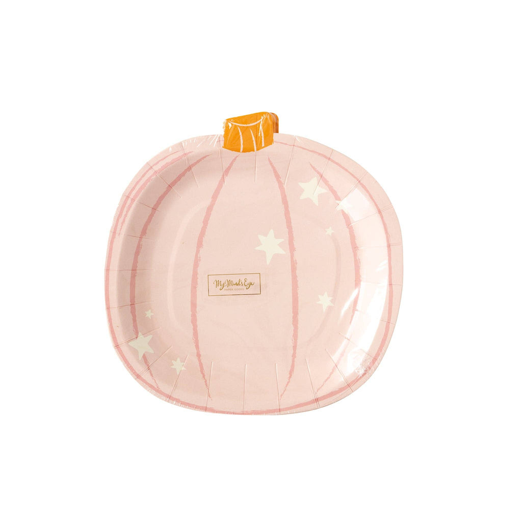 Ghoul Gang Pumpkin Shaped Paper Plate