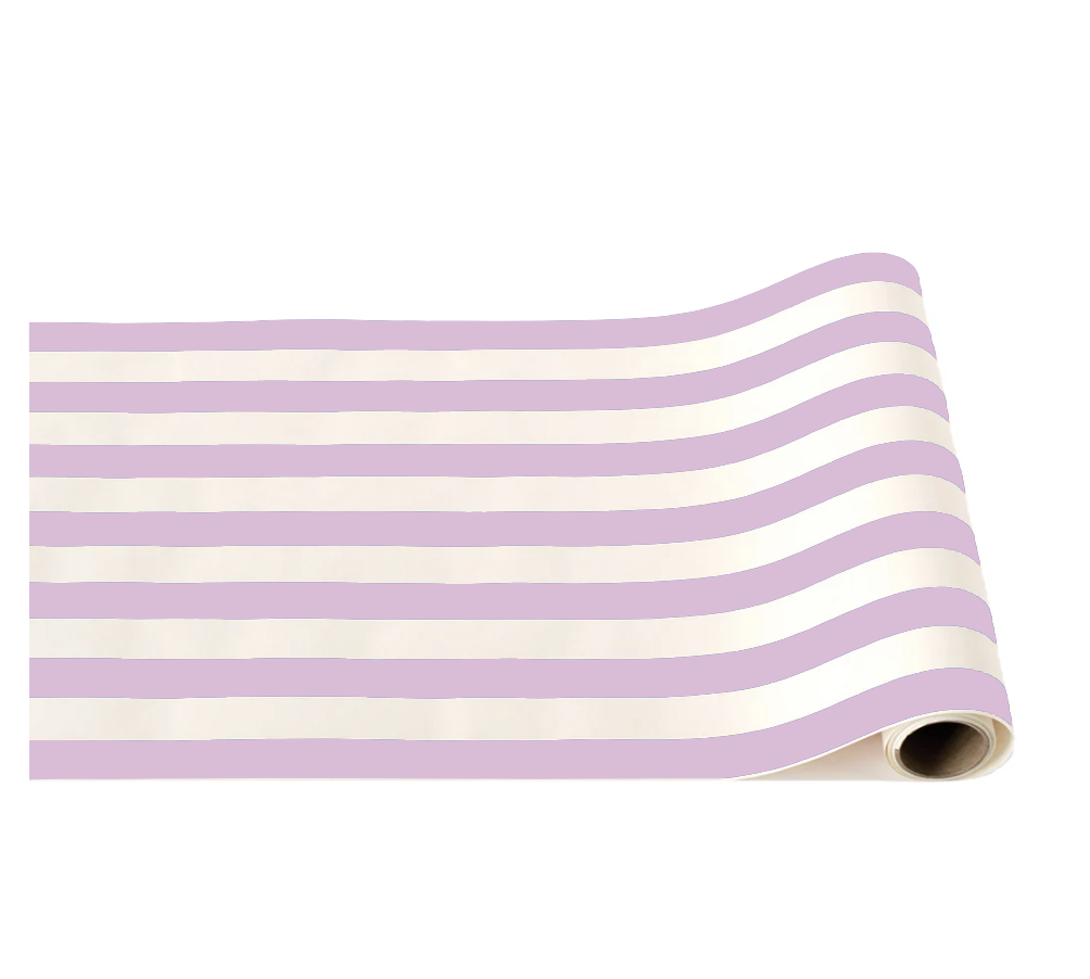 LILAC SIGNATURE CABANA STRIPE TABLE RUNNER