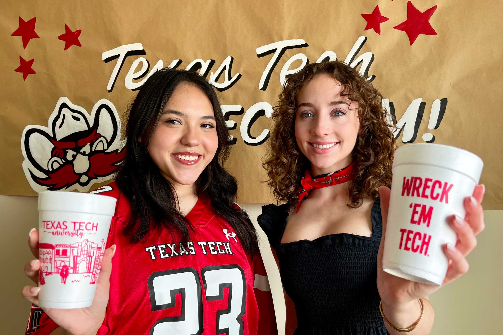 Foam Cup 10 Pack {Texas Tech University  Skyline}