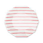 Frenchie Striped Small Plates - 8 Pk.: Clementine
