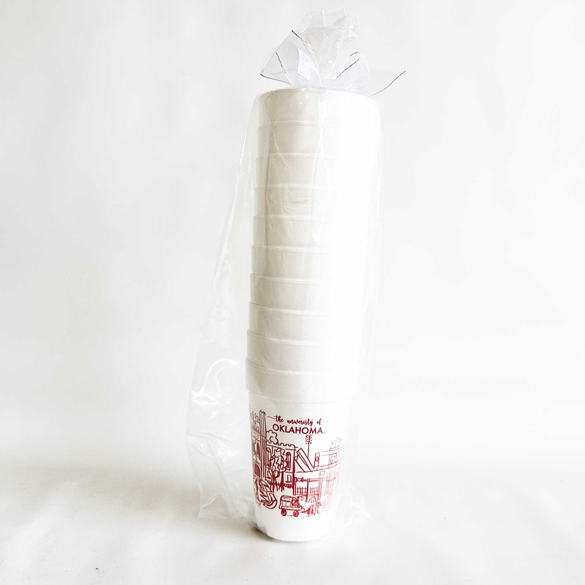 Foam Cup 10 Pack {Oklahoma University Skyline-Norman, OK}