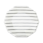 Frenchie Striped Small Plates - 8 Pk.: Clementine