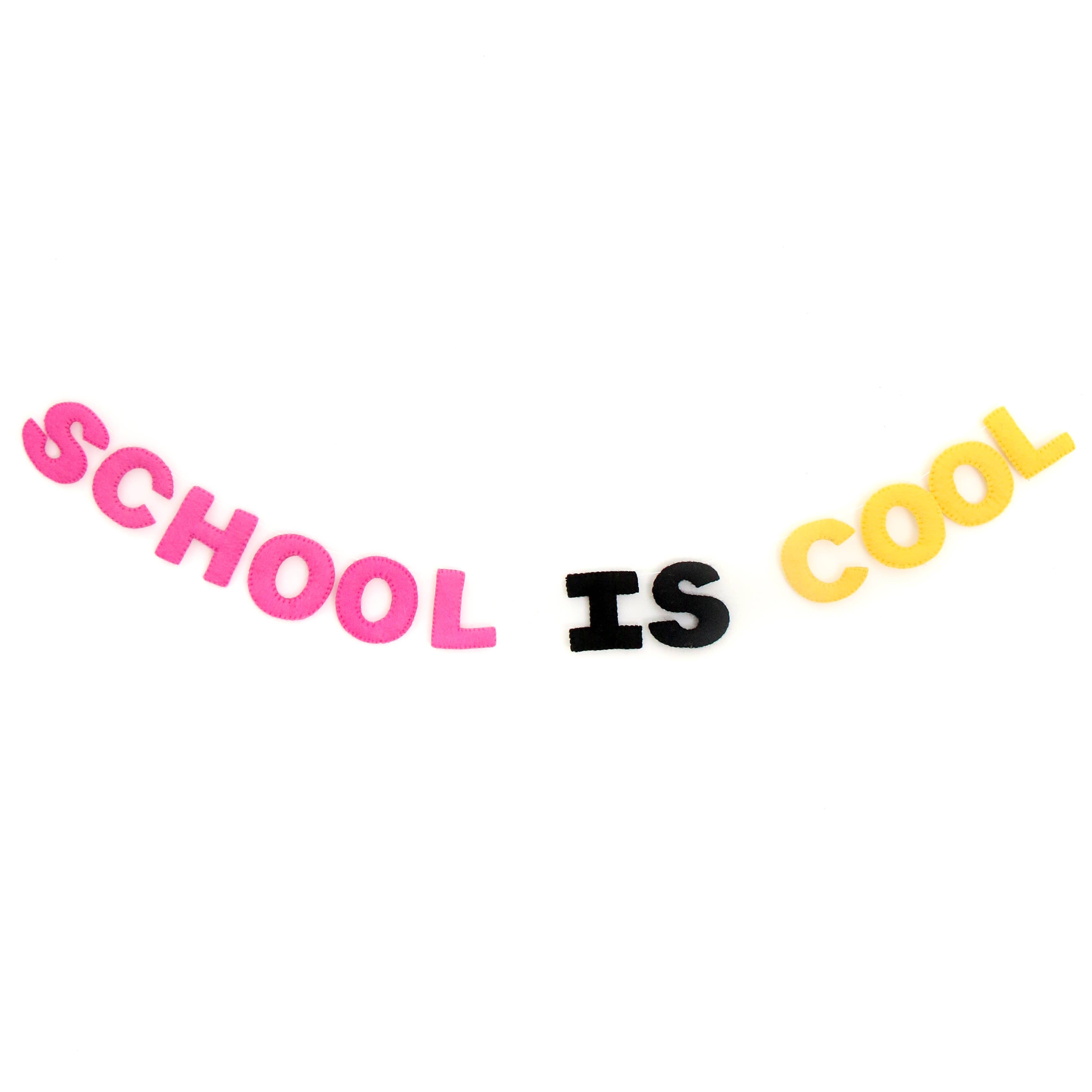 School is Cool felt garland