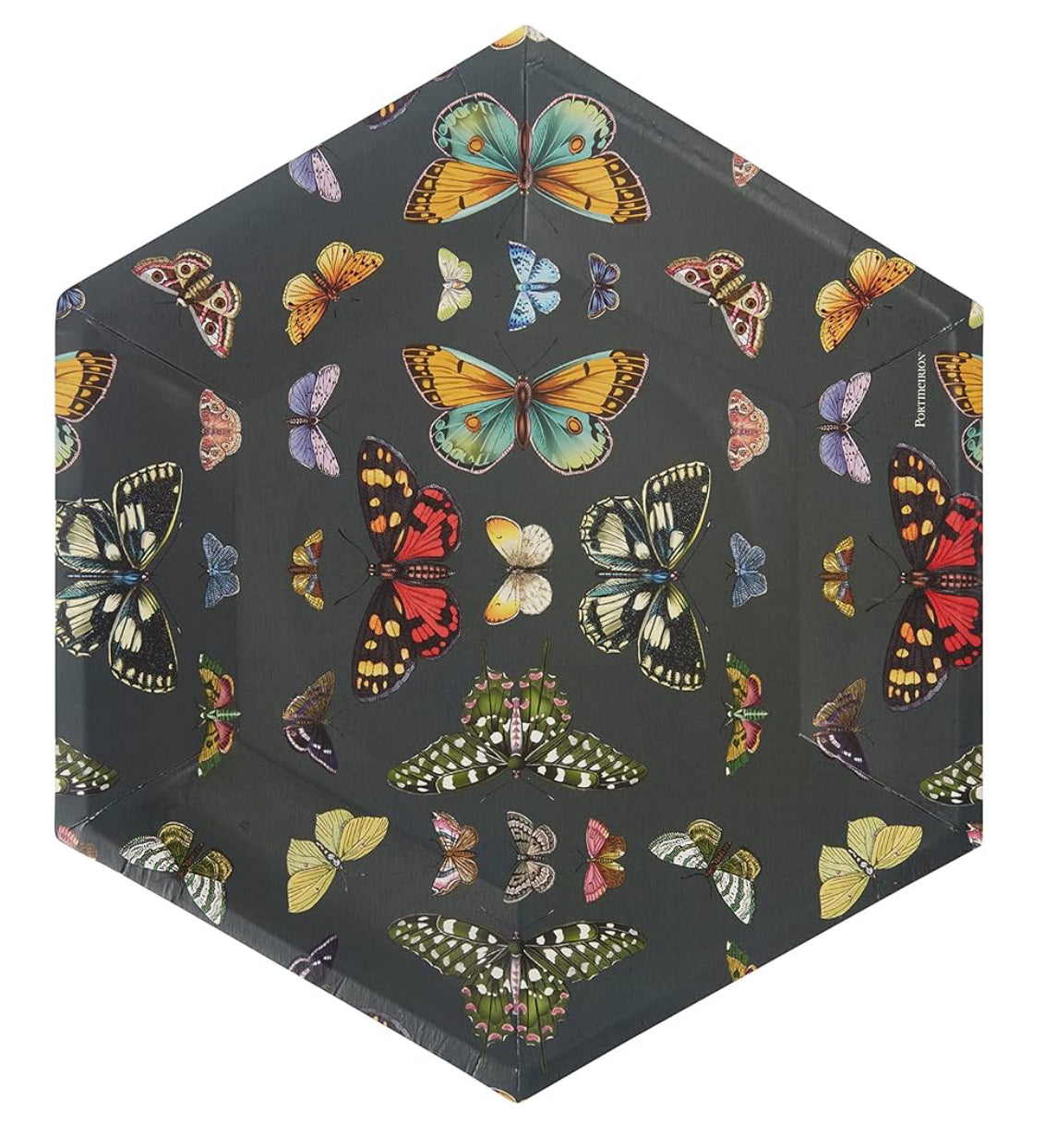 CR Gibson Black Butterfly plate