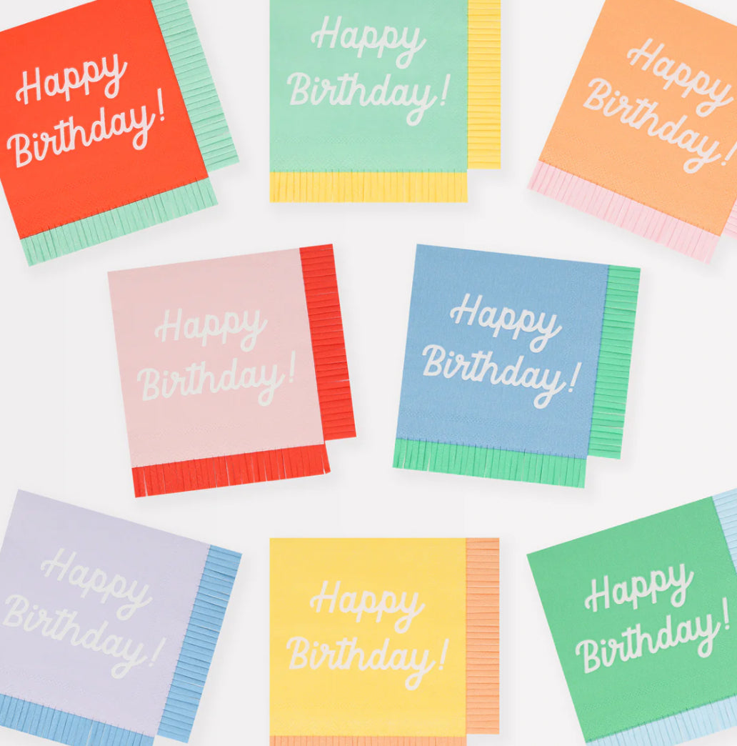 Happy Birthday Small Napkins