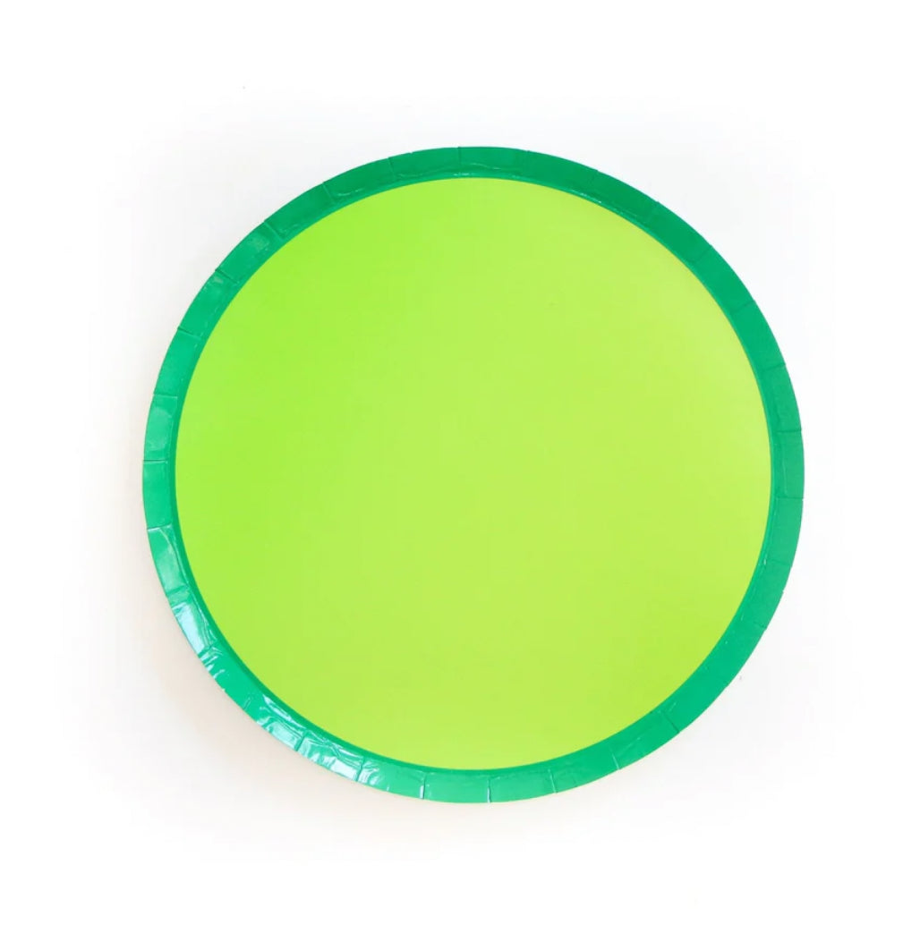 Two Tone Green Dessert Plates