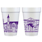 Foam Cup 10 Pack {Texas Christian University (TCU) Skyline}