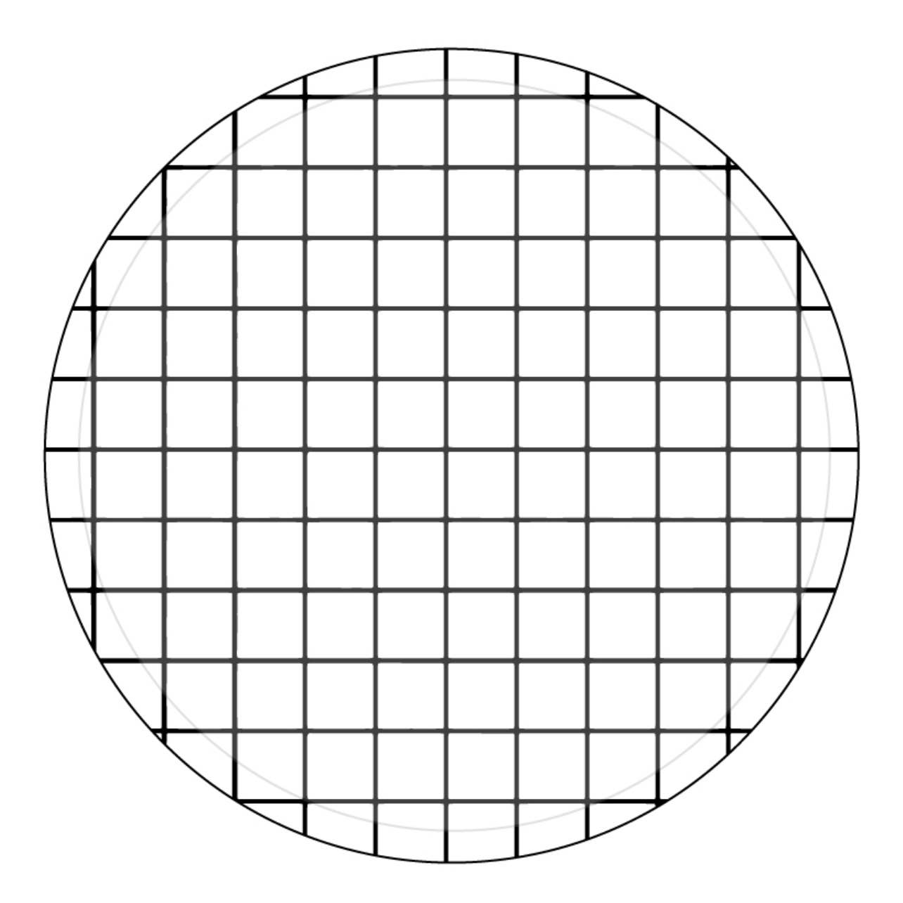 Black and white grid paper plates