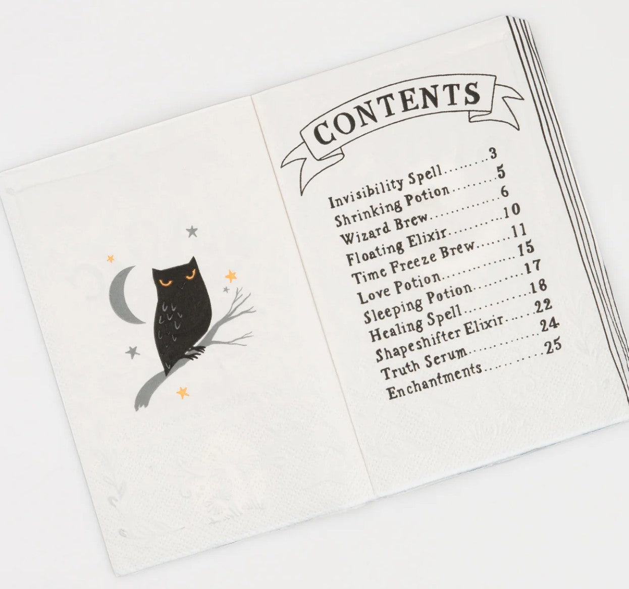 Book of Spells Napkin