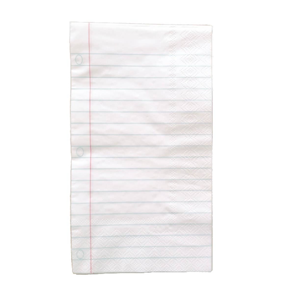 Notebook paper napkins