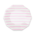Frenchie Striped Small Plates - 8 Pk.: Clementine