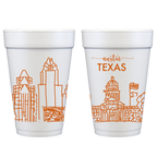 Foam Cup 10 Pack {Austin, Texas Skyline}