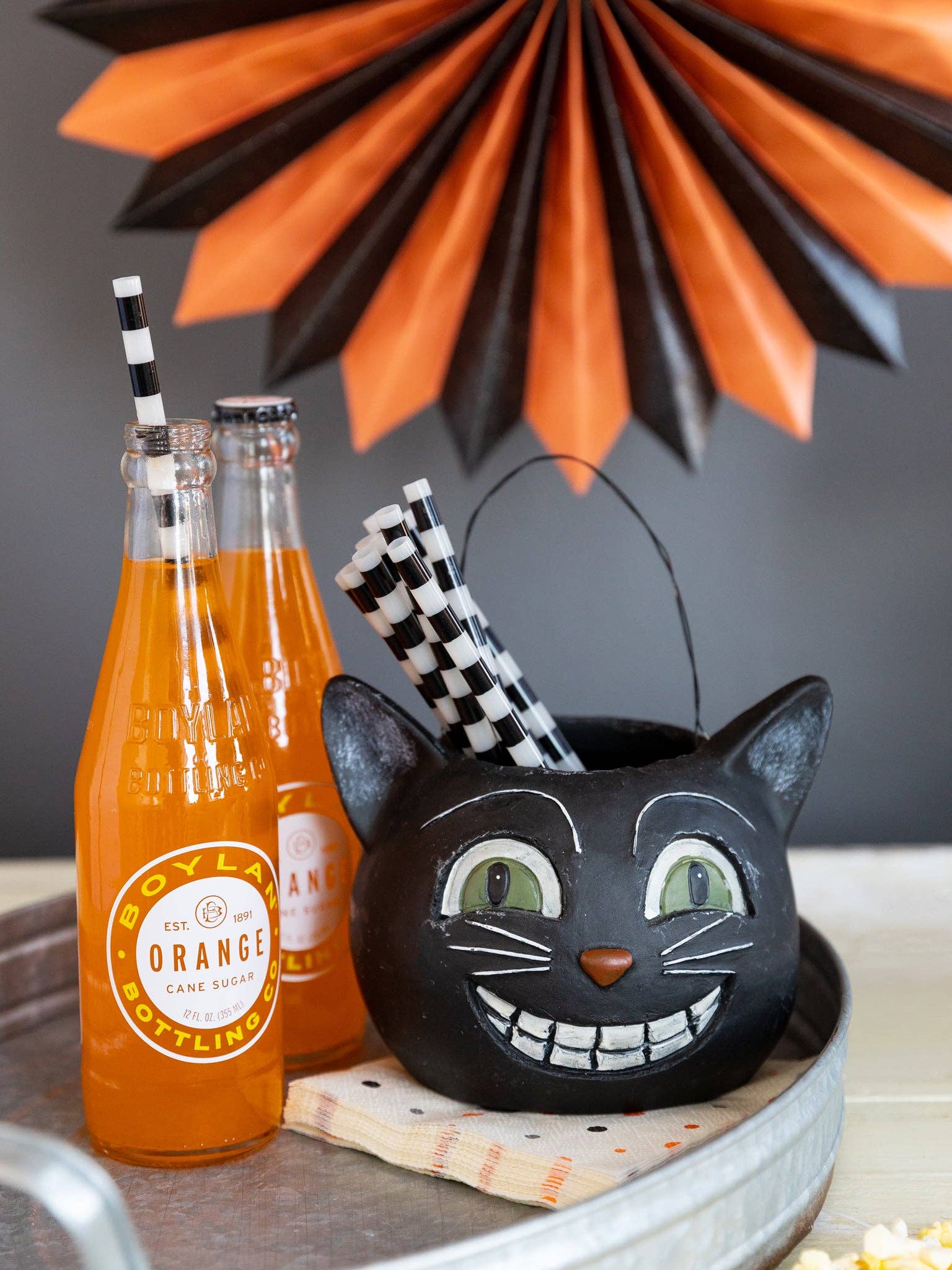 Vintage Halloween Reusable Straws