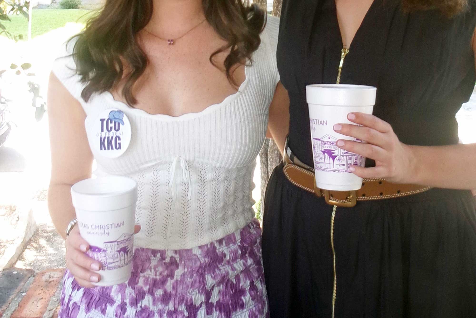 Foam Cup 10 Pack {Texas Christian University (TCU) Skyline}
