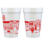 Foam Cup 10 Pack {Texas Tech University  Skyline}