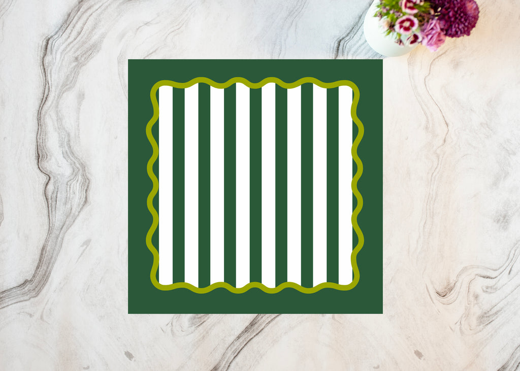 Gorgeous Green Paper Placemat