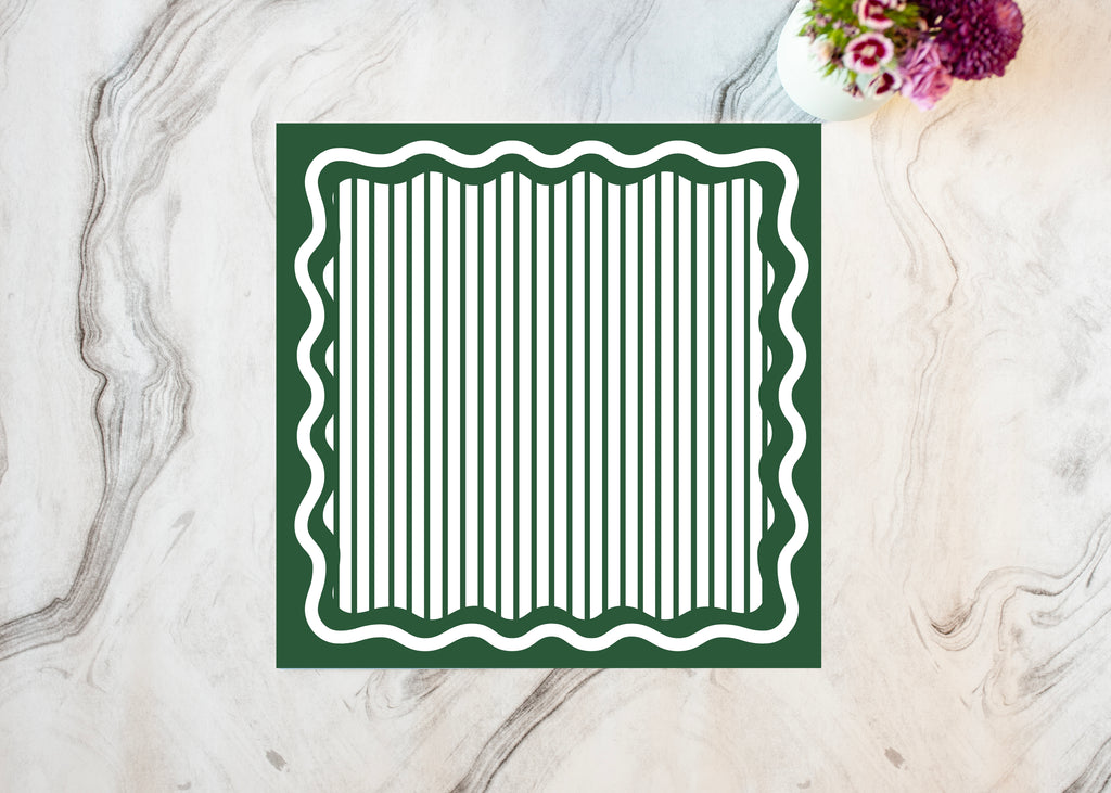 Gorgeous Green Paper Placemat