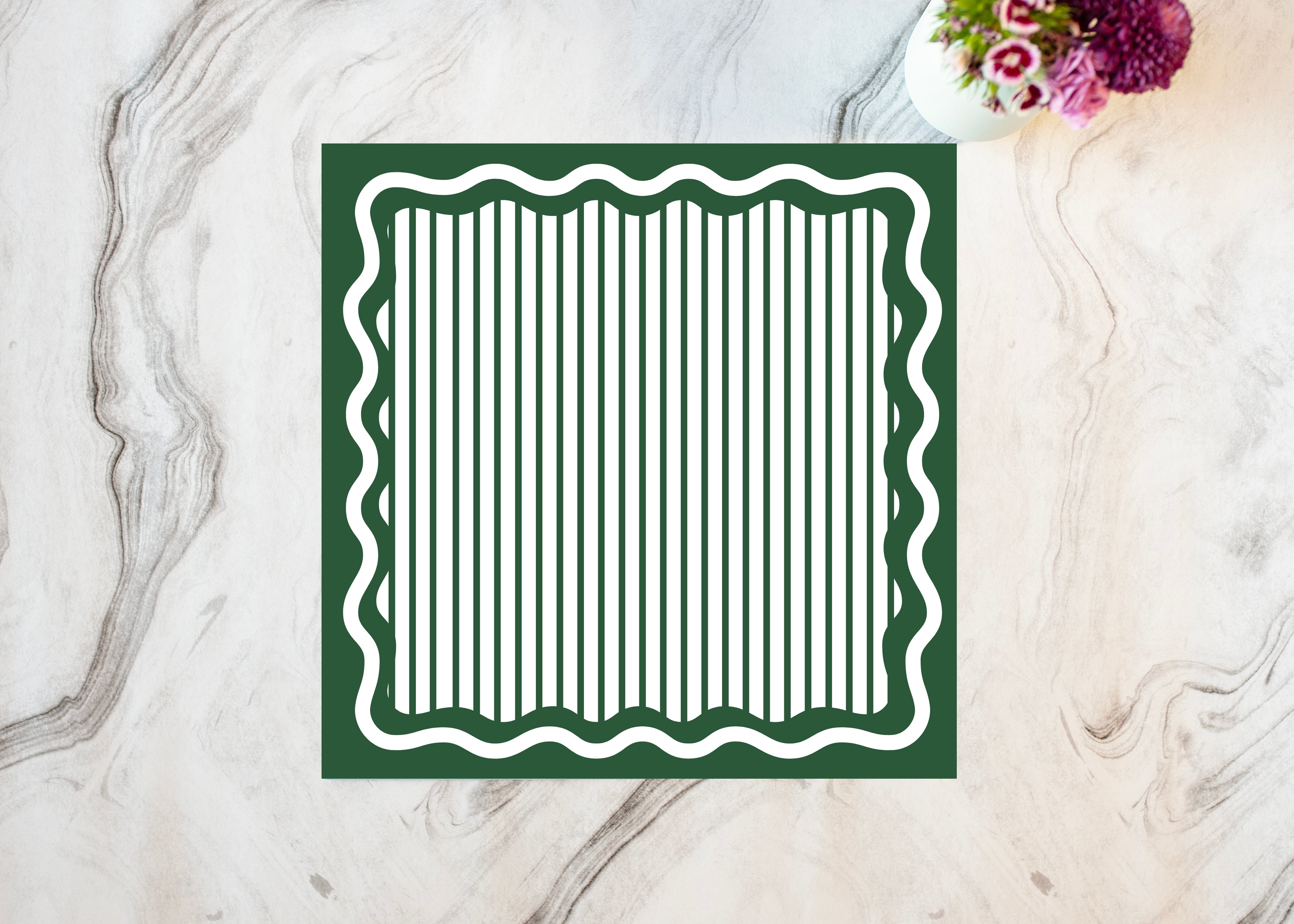 Gorgeous Green Paper Placemat