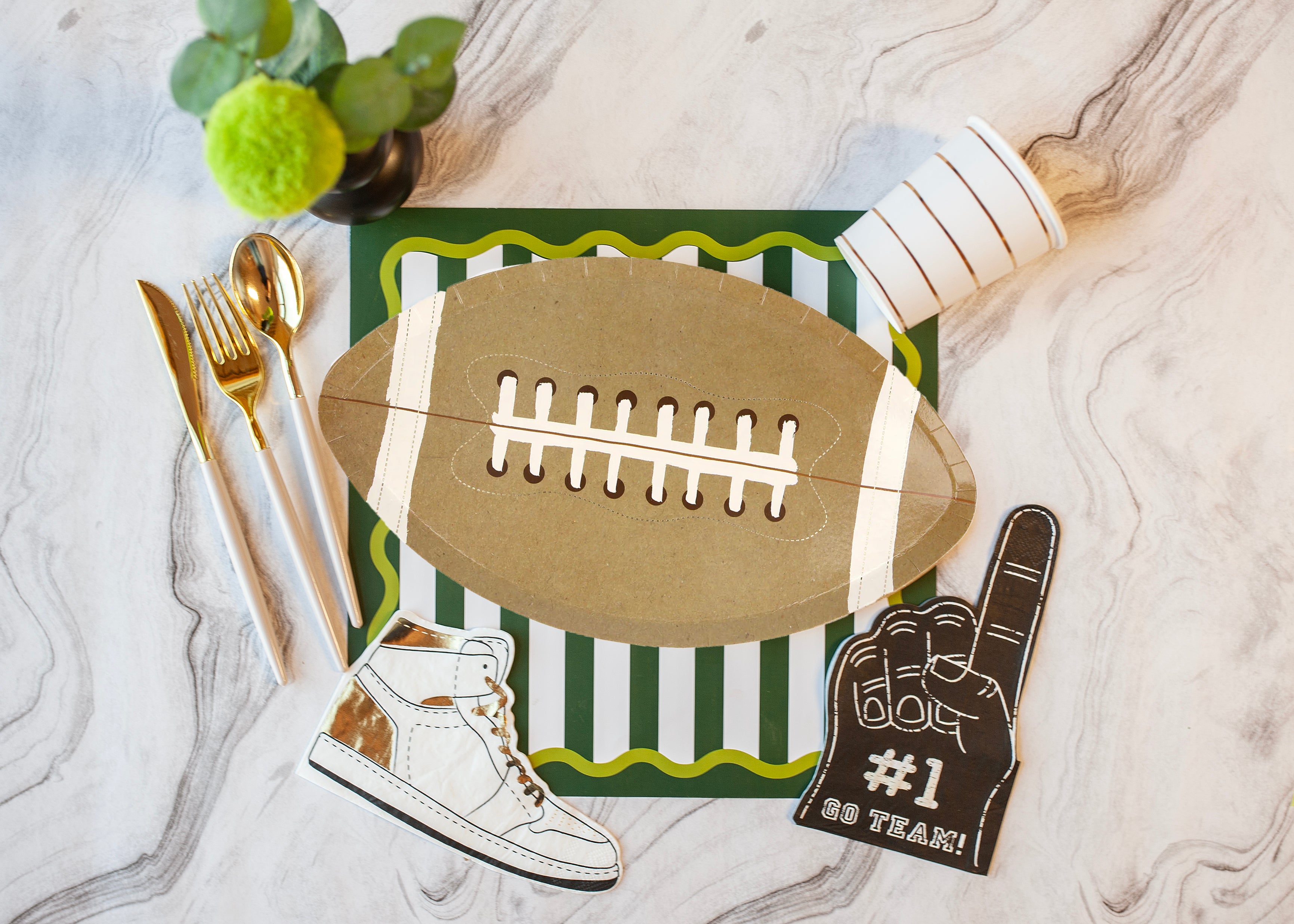 Gorgeous Green Paper Placemat