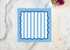 Blue Stripe Paper Placemat