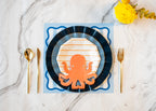 Blue Stripe Paper Placemat