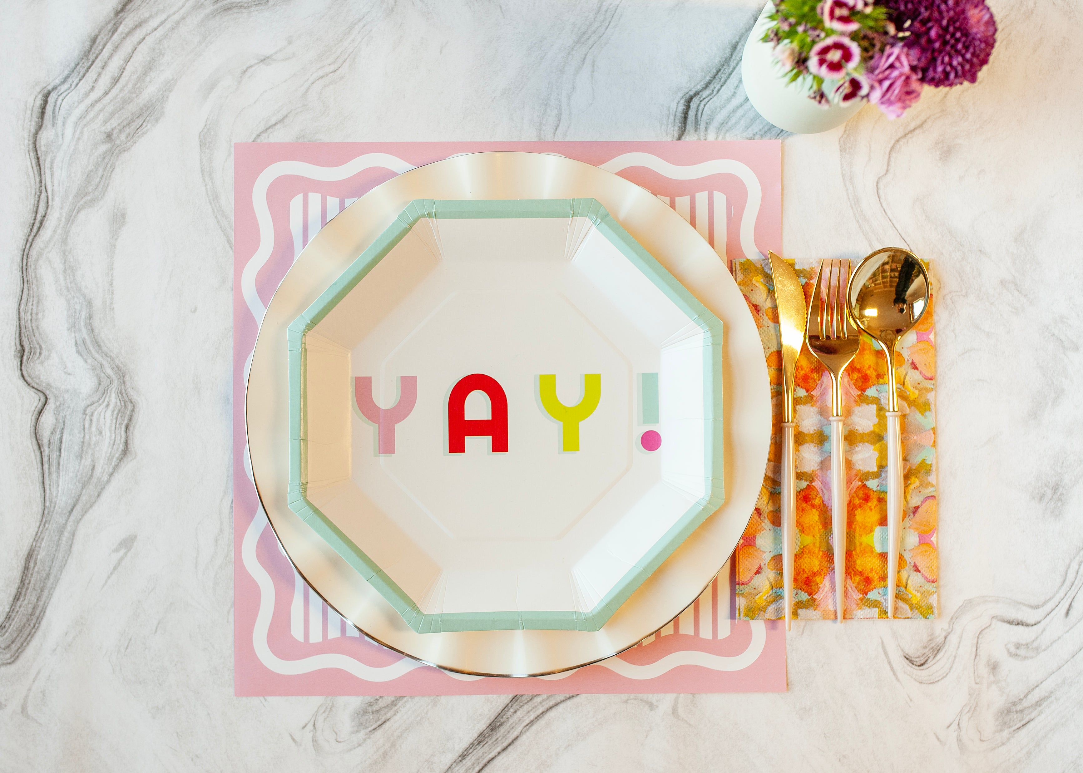perfectly pink placemat