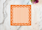 Orange Striped Placemat