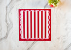 Rosy Red Paper Placemat