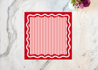 Rosy Red Paper Placemat