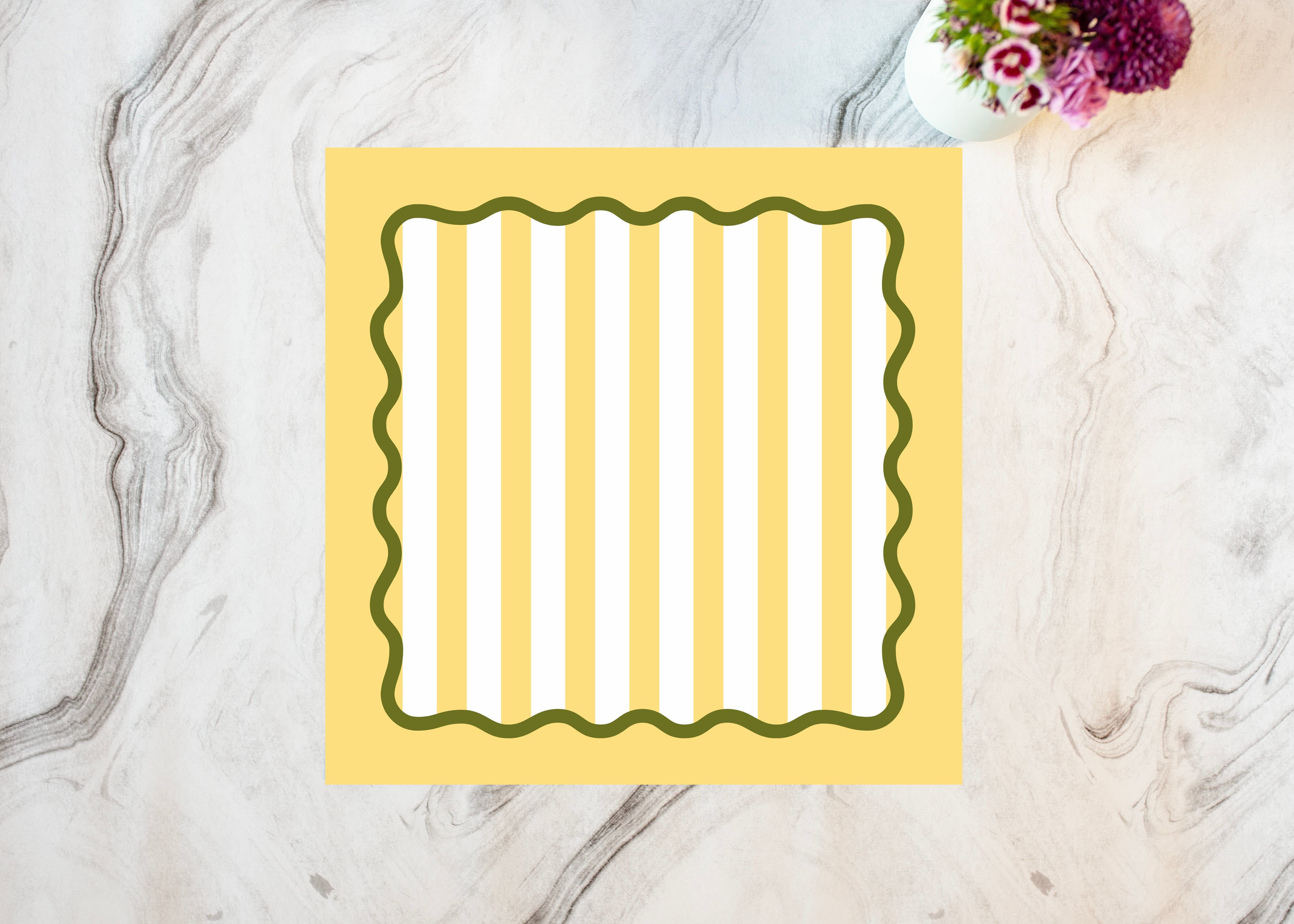 Yellow Striped Placemat