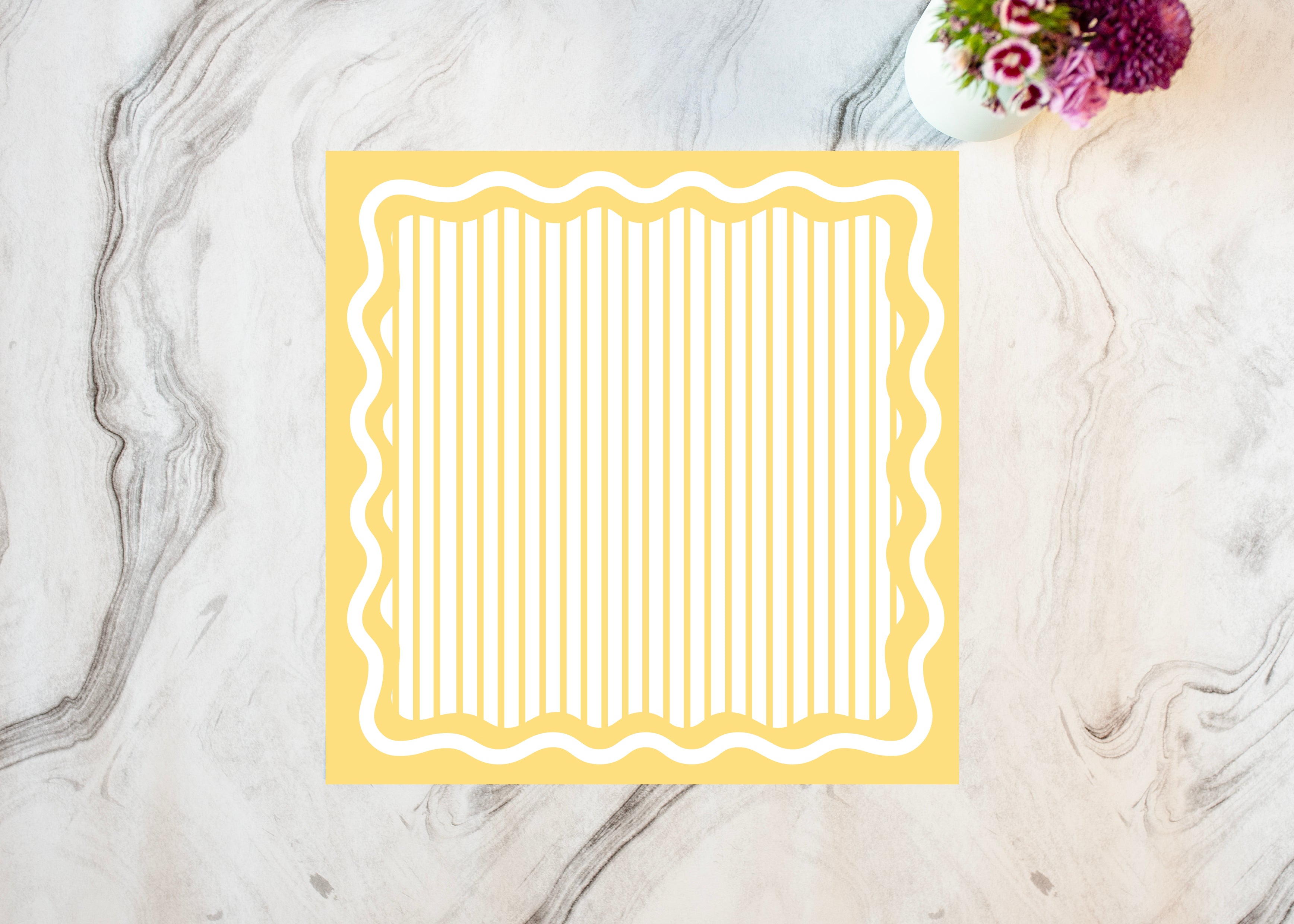 Yellow Striped Placemat